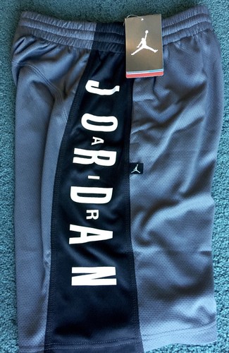 NWT Nike Jordan Boys YLG Gray/Black/White Eagle Dunk Shorts Set Large - Picture 4 of 5