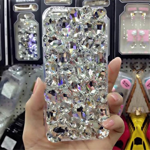 NEW DELUX COOL LUXURY BLING CLEAR DIAMANTE CASE 4 VARIOUS MOBILE PHONE SAMSUNG