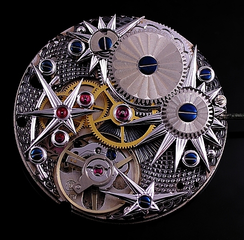 ETA 6497 Unitas. Handgraviert und skelettiert.