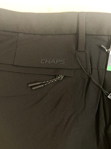 Chaps Golf Performance Chino Mens Slim Fit Moisture Wicking Black Sz 36 $70 - Picture 4 of 5