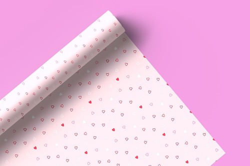 Valentines Day Wrapping Paper Sheets Love Heart Couples Birthdays Gift Wrap W1 - Picture 5 of 5