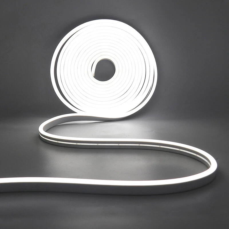 12V Silicone LED Neon Strip Lights Waterproof In/Outdoor Room Kitchen Car Decor