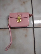Barney's New York Pink Wristlet/Wallet/Coin Purse Never Used 
