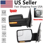 1 Pair Power Heated Tow Side View Mirrors For 04-14 Ford F-150 with Signal