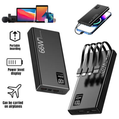 Phone Power Bank Fast Charging 30000mAh -66W Portable Charger USB C Quick Charge