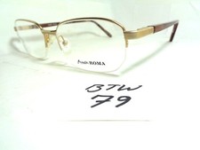 New GRIMALDI ROMA Eyeglass Frame 2043 KG2 Half Rim Brown BTW-79 