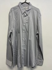 JASPER CONRAN MENS PURE COTTON LS SLIM FIT SHIRT IN GREY SIZE 16.5 BNWOT S097 