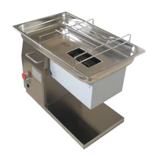 TECHTONGDA 3.2"x5.7" Feeding Port 110V QH Meat Slicer Meat Cutter with 3mm Blade