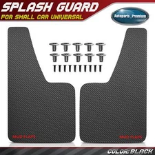 2x Black Universal Splash Guards Mud Flaps Mudguards for Chevy Audi BMW Honda