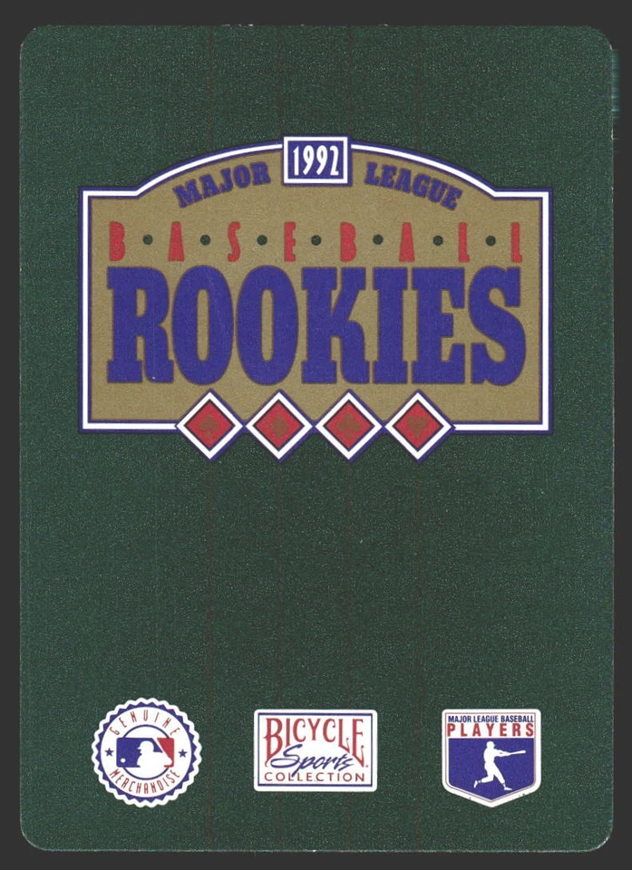Mark Wohlers #3 1992 Bicycle Rookies Playing Cards Atlanta Braves - Image 2 of 2