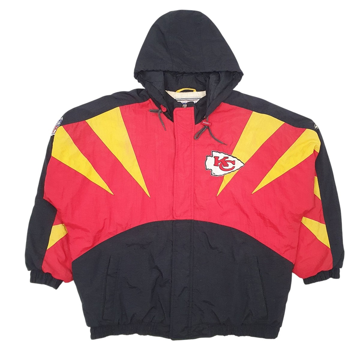 APEX ONE Padded Jacket Coat Insulated Vintage 90s NFL Kansas City