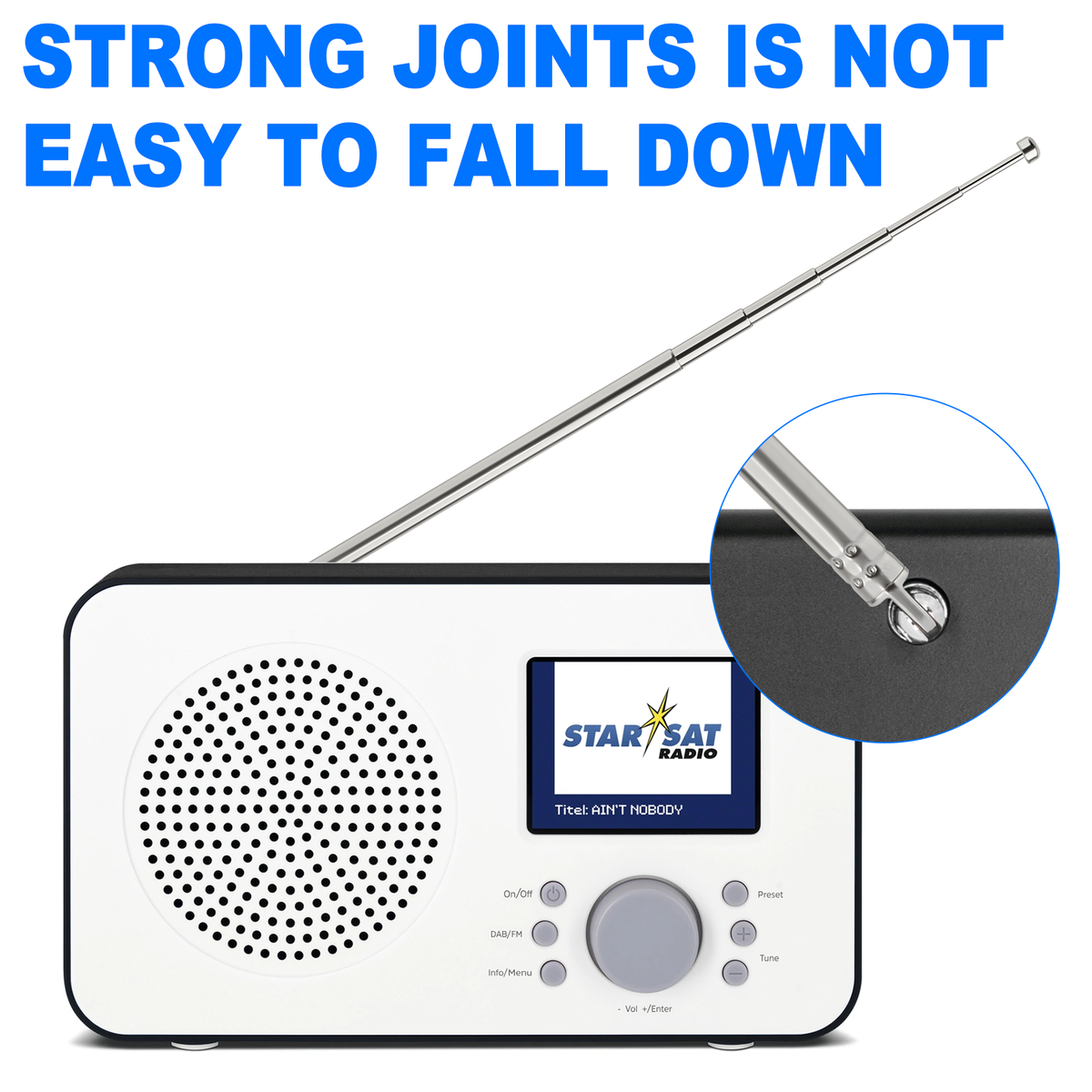 Universal Telescopic FM/DAB Radio & TV Antenna – Portable Replacement Aerial For Most Radios 10 thumbnail image