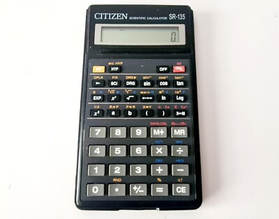 CITIZEN Scientific Calculator SR-135 Hard Case Removable