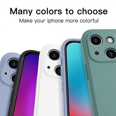 Buy Case For IPhone 14 13 12 11 Pro Max XS X 8 SE Shockproof Silicone Cover Colours
