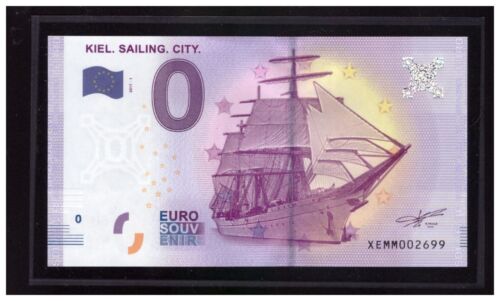 2017 GERMANY Souvenir Banknote 0 Euro Kiel, Sailing,City. Ltd 5000 pcs Rare UNC  - 第 1/5 張圖片