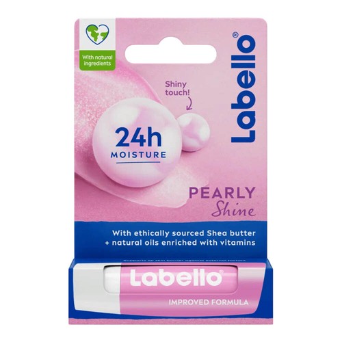 Labello Pearly Shine Lip Balm - Hydrating Chapstick with Natural Pearl Glow x5 - Picture 2 of 6