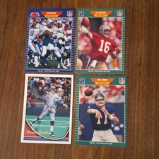 Pro Set Topps NFL Card Lot 4 Marino Dolphins Montana 49ers Bledsoe Simms