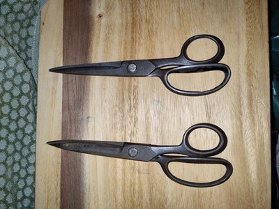 2(Two) Old Country WISS Inlaid Scissors, size/ model 30,Heavy Duty, VERY SHARP !