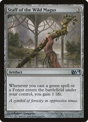 Staff of the Wild Magus - Magic 2014 (M14) #223 Uncommon Artifact