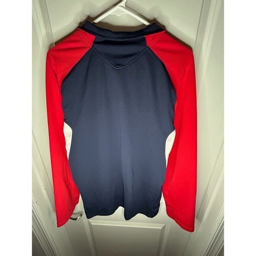 Abbigliamento squadra NFL New England Patriots calcio ricamato quarto zip taglia small - Foto 4 di 4