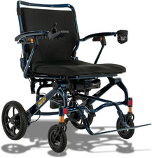 Jazzy Carbon HD Heavy-Duty Folding Travel Power Chair - 400 Lb. Wt. Capacity, 3.
