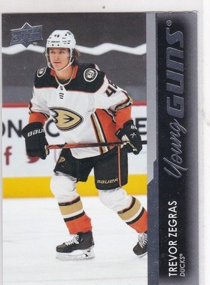 2021-22 Upper Deck Hockey #232 Trevor Zegras Young Guns Rookie - Anaheim