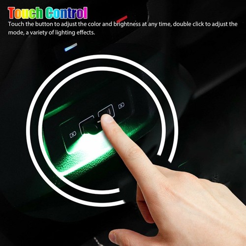 USB RGB LED Car Interior Light Touch Control Breathable Atmosphere Lamp - Picture 6 of 12