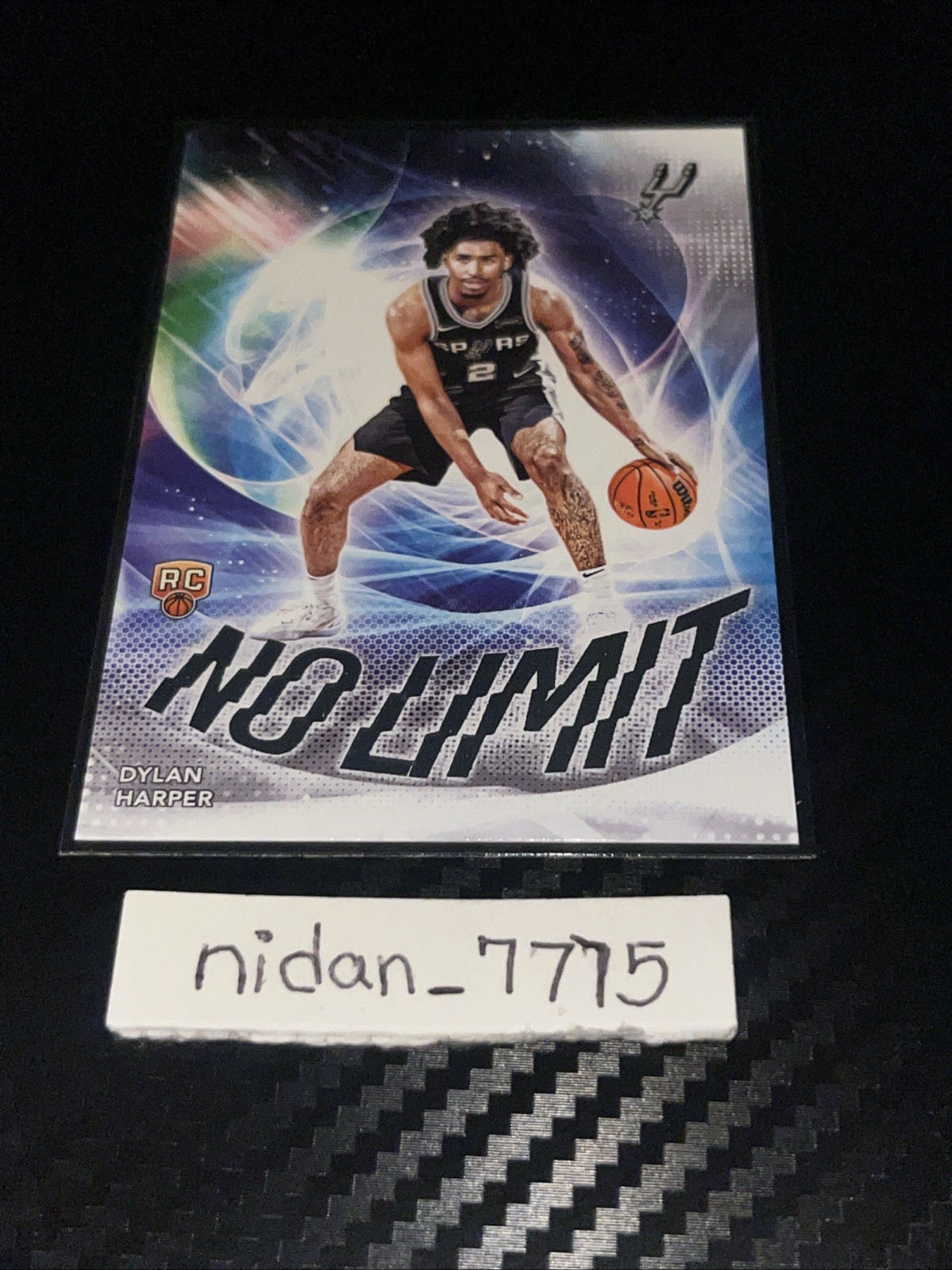 2025-26 Topps - No Limit Dylan Harper #NL-2 (RC) San Antonio Spurs NBA Rookie