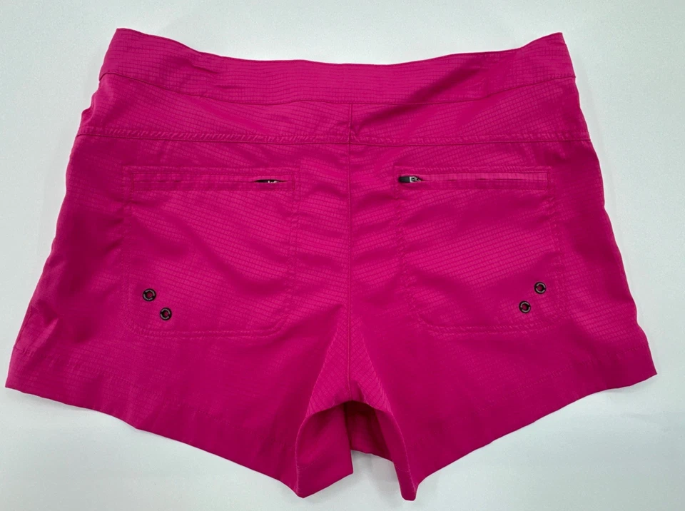 Pantalones Cortos Guy Harvey AFTCO Ripstop Para Mujer 10 (35x4) Rosa Bolsillos con Cremallera Exterior Foto 2 de 4