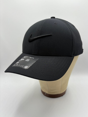 #ad Nike Black Club Cap Black Embroidered Logo Sz M L FB5625 011 $19.99