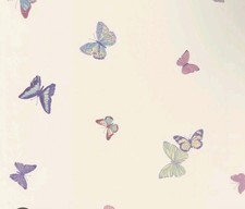 2 x Laura Ashley Wallpaper Summer Meadow Cerise Butterflies  Multiples Available