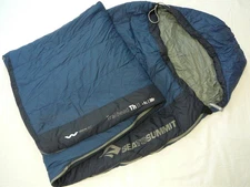 Lightly Used Sea to Summit Trailhead Th II Long Sleeping Bag Midnight Blue 30°F