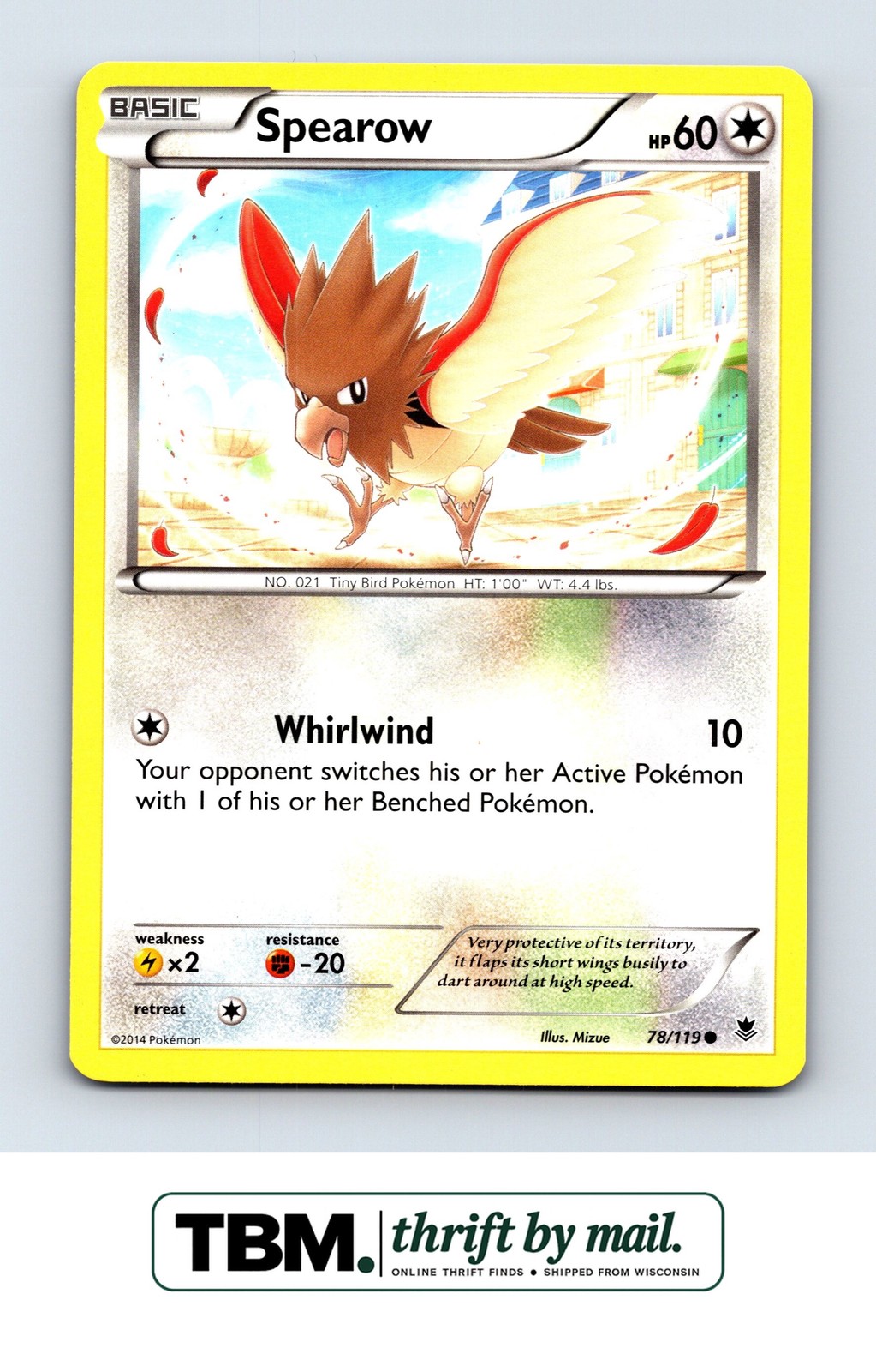 2014 Pokemon XY - Phantom Forces #78/119 Spearow
