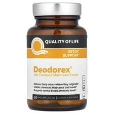 Deodorex® with Champex® Mushroom Extract, 60 Vegicaps (250 mg per Capsule)