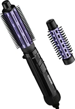 Conair 2-in-1 Hot Air Curling Combo, Includes 1.5-inch Curl Brush and 1-inch Alu