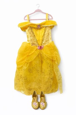 Disney Store Belle Costume Size 5/6 - Costume & Shoes Beauty And The Beast