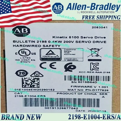 New in Box AB 2198-E1004-ERS/A Kinetix 200V Class Servo Drive 2198E1004ERS serA