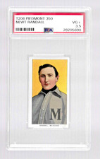 Tarjeta de béisbol 1909-1911 T206 PIEDMONT 350 TOBACCO PSA 3,5 NEWT RANDALL BREWERS