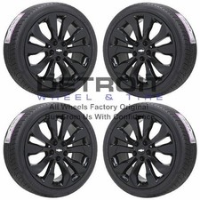 19 Chevrolet Malibu Gloss Black Wheels Rims Tires Oem 2016-2019 5718