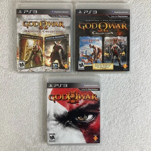 BUNDLE God of War Origins, Collection & III (PlayStation 3 PS3) CIB Complete LOT