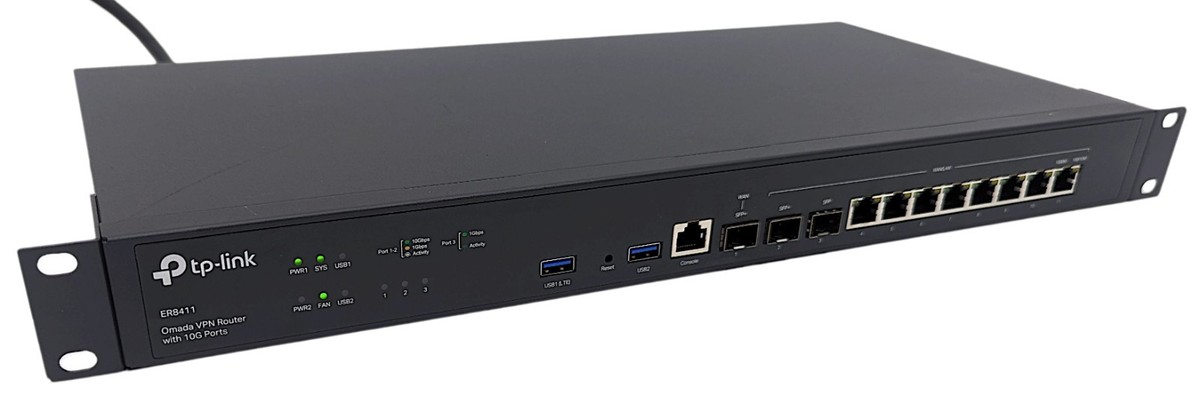 TP-Link ER8411 Omada 10G VPNゲートウェイ TP-LINK Omada ER8411 VPN Router 10G Ports 10-Port Enterprise