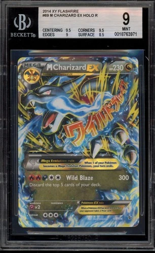 Pokemon M Charizard EX XY Flashfire Holo Rare #69 BGS 9 Mint