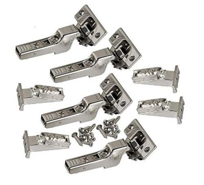 Blum CLIP top BLUMOTION Soft-Close Hinges, 110 degree, 4 Pack, Nickel-Plated