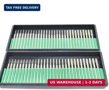 Aiskaer 60 Pcs Diamond Drill Bits, 1mm 2mm 3mm Mix Set Jewelry Drill Bits for Je