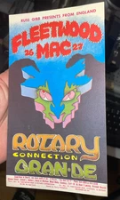 Fleetwood Mac 1968 Grande Ballroom Detroit Handbill w/ Stooges Russ Gibb