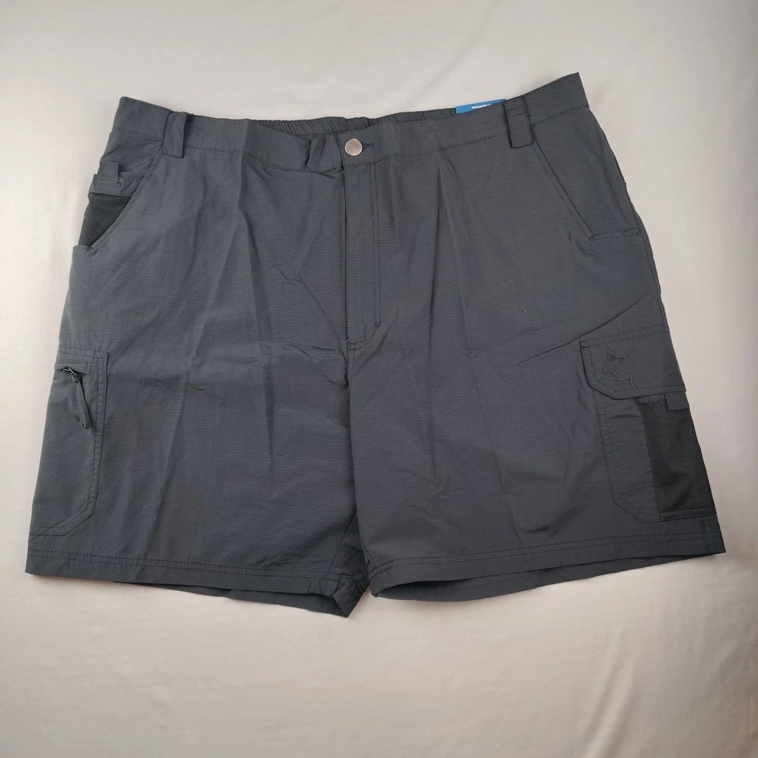 Reel Legends Tarpon Performance Shorts Mens XXL Black 7.5" Inseam Quick Dry