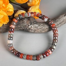 Christmas Gift Natural Agate Roung Bead Bracelet/Genuine Gemstone Bracelet
