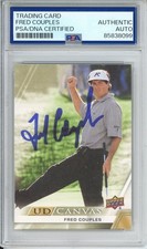 2024 UPPER DECK UD CANVAS FRED COUPLES SIGNED PSA DNA COA AUTOGRAPH MASTERS