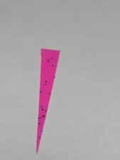 Pink With Blue Glitter 1.5" Silicone Crappie Jig Wedge Tails 25