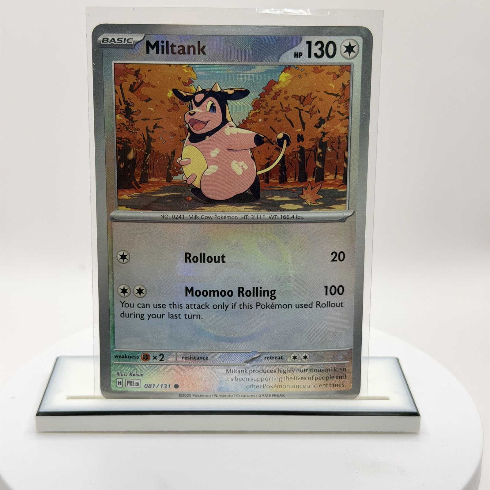 Pokemon TCG Miltank Master Ball Pattern 081/131 Prismatic Evolutions NM